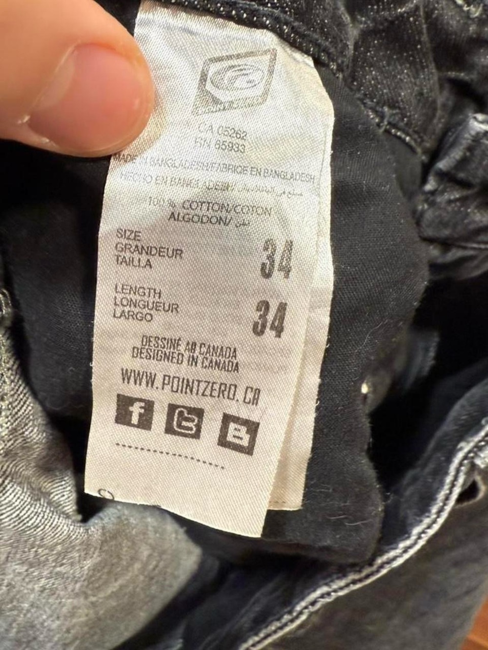 Y2K Point Zero Embroidered Faded Slim Straight Jeans - Picture 4 of 4